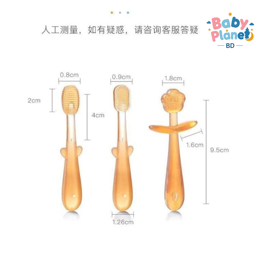 Soft Silicone Baby Toothbrush Set 